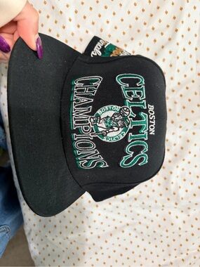 Mitchell & Ness Boston Celtics Black Champions Snapback Hat
